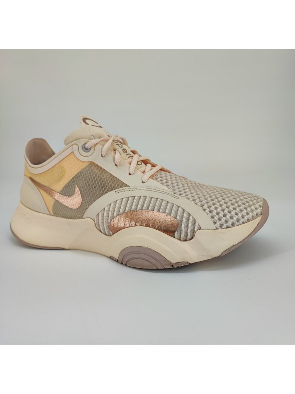 Nike SuperRep Go Women's Size 10 US Beige Mesh Training Shoes CJ0860-892